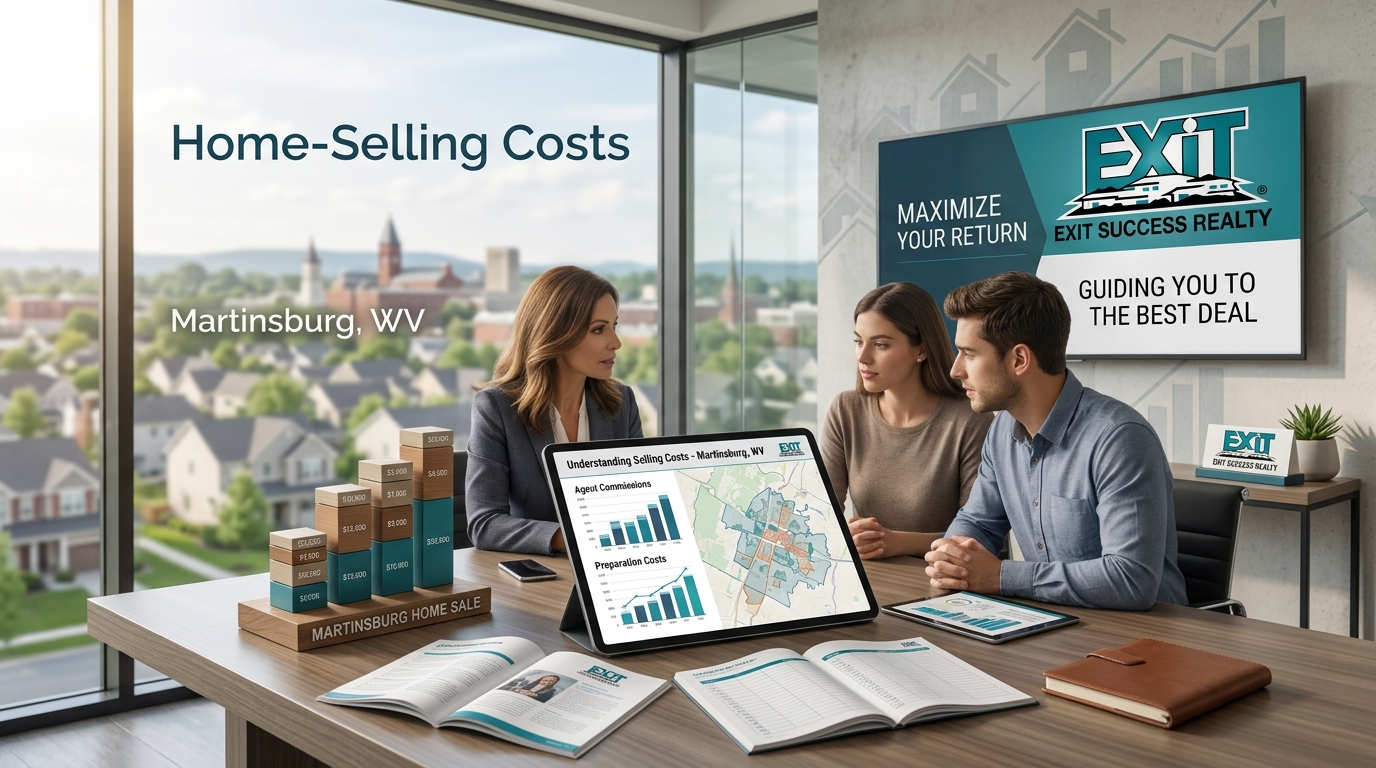 Howard Kronthal explaining the costs involved in selling a home in Martinsburg, WV, including commissions, transfer taxes, attorney fees, and other closing costs.
