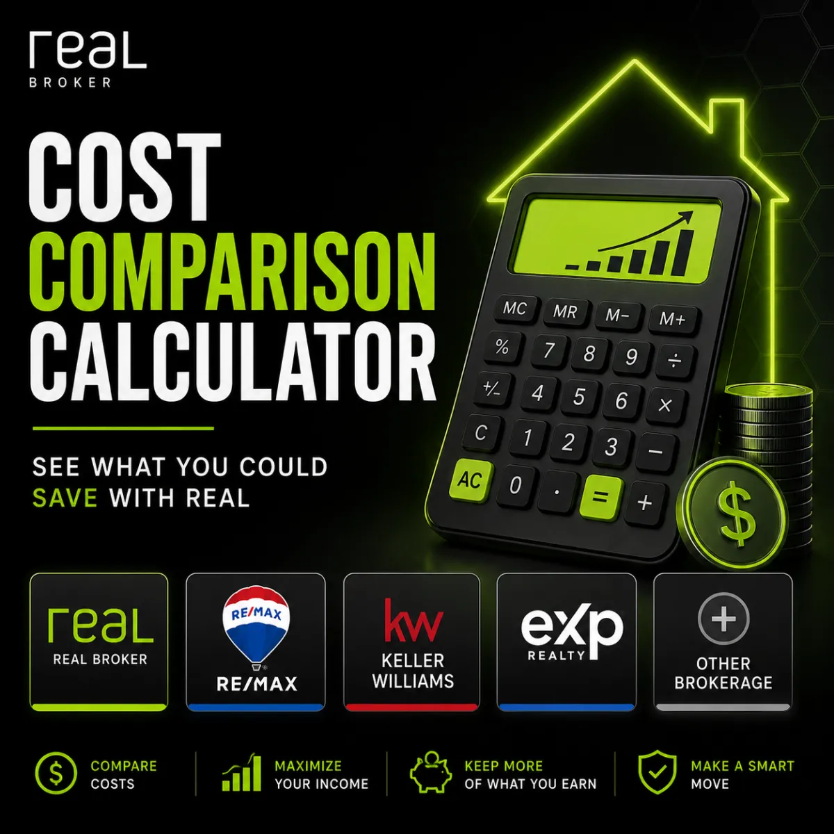 REAL Broker Cost Comparison Calculator