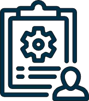 Digital marketing training and support icon for contractor dashboard analytics and strategy access