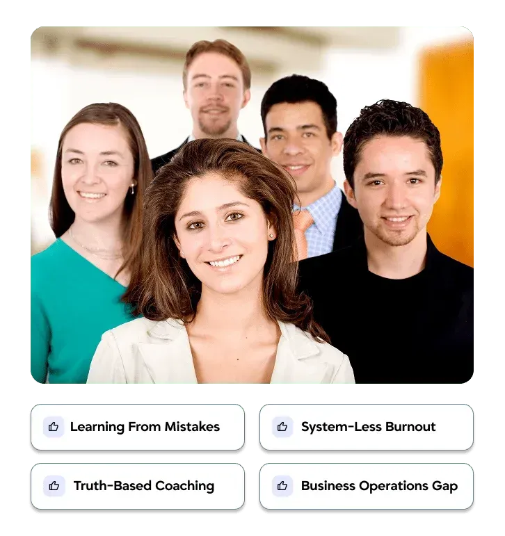 Experienced contractor business coaching team helping service businesses scale with proven systems