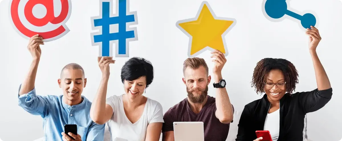 Business owners learning social media marketing strategies to grow engagement and convert followers