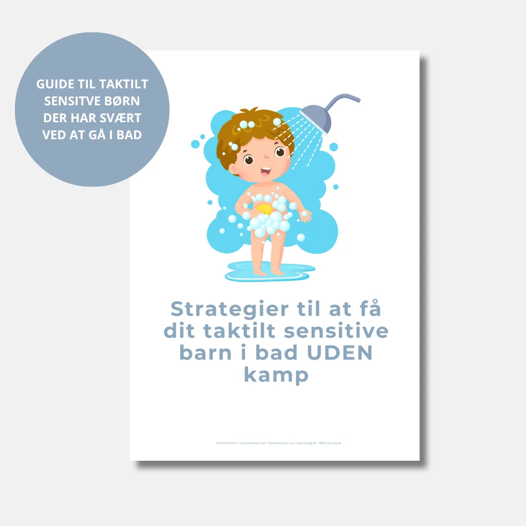 Strategier til at få taktilsky børn i bad uden kamp