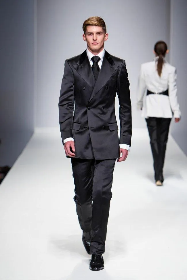 Jake Wills walking in Malan Breton Spring Fashion Show 2014 in Los Angeles, CA