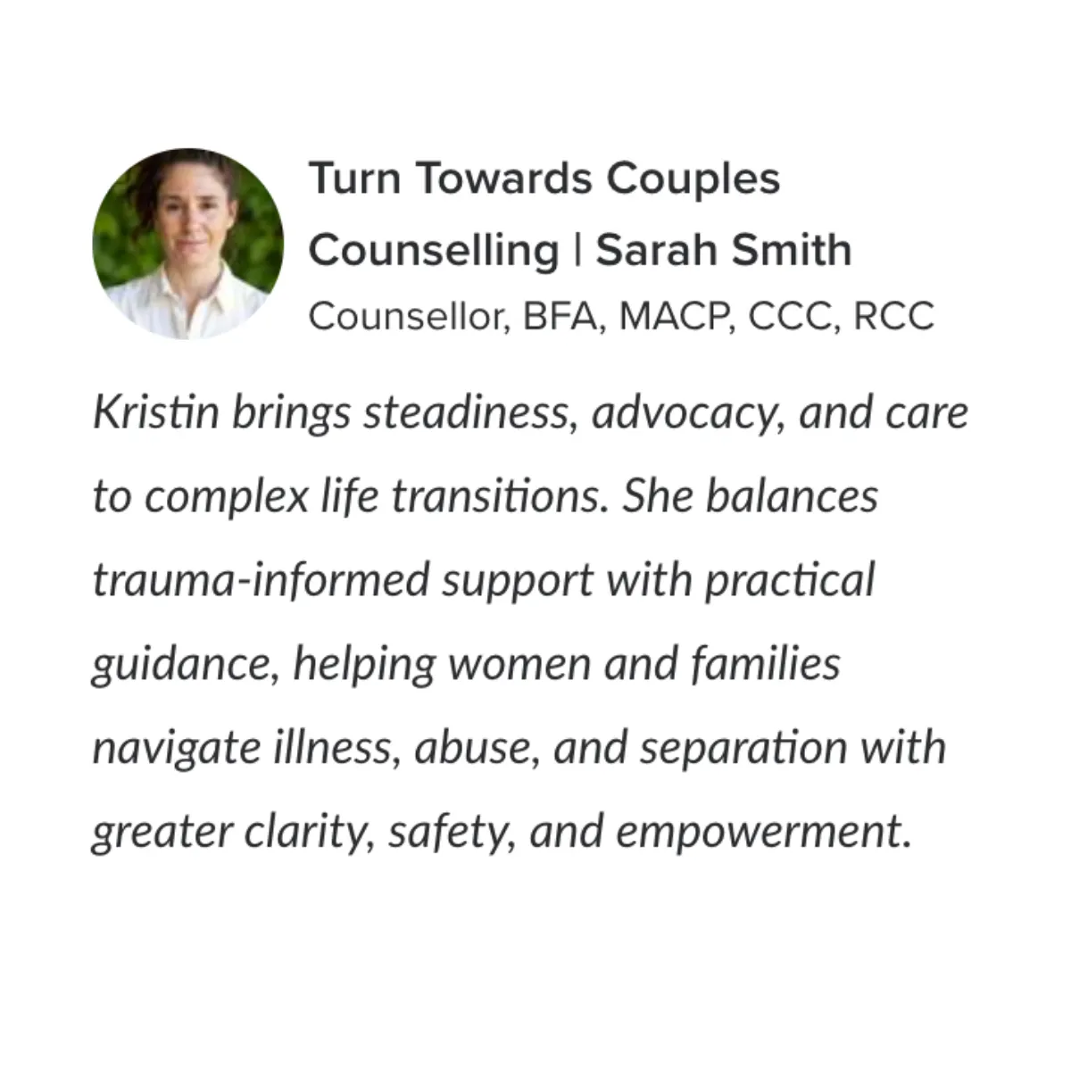 trauma counsellor kelowna review