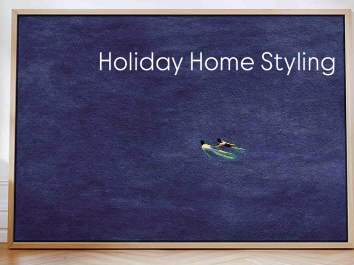 A sophisticated coastal or vintage print showcased in a premium custom frame with wide white matting.