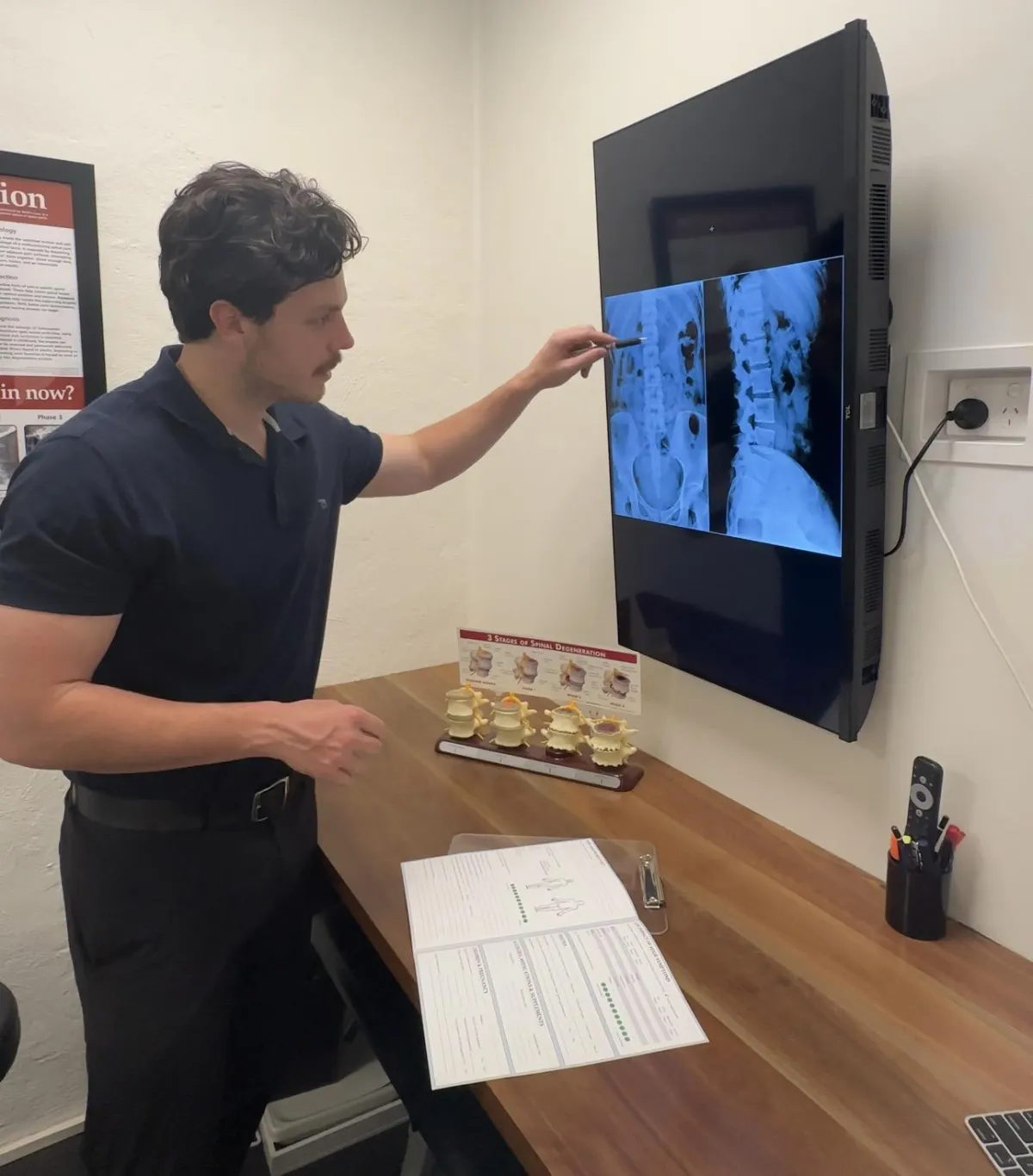 Thorough chiropractic examination at Balnarring Chiropractic