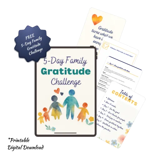5-Day Family Gratitude Challenge Mockup