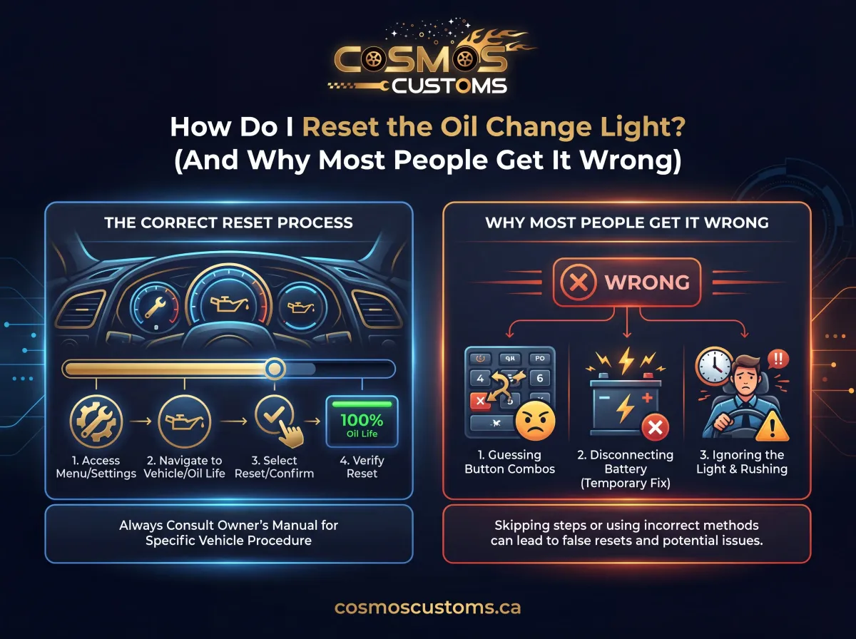 how do i reset the oil change