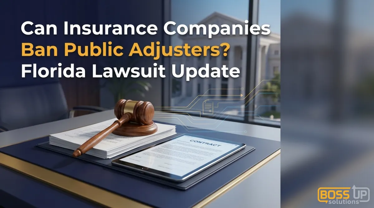 Can Insurance Companies Ban Public Adjusters? Florida Lawsuit Update