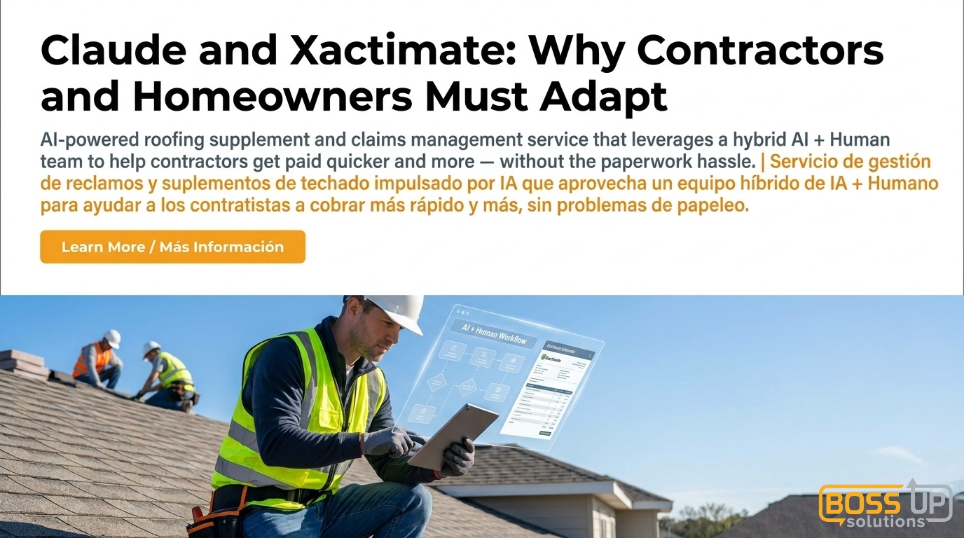 Claude and Xactimate: Why Contractors and Homeowners Must Adapt