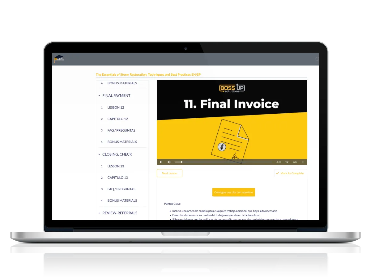 Final Invoice Course Lesson Demo