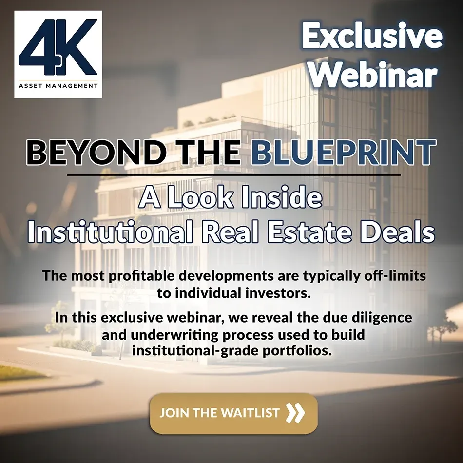 Exclusive Webinar: Beyond the Blueprint, A Look Inside Institutional Real Estate Deals. Join the Waitlist.