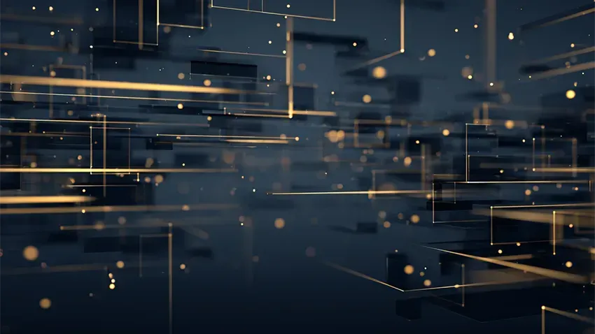Abstract, high-tech visualization of a digital landscape, representing the complex architecture of a high-converting website.