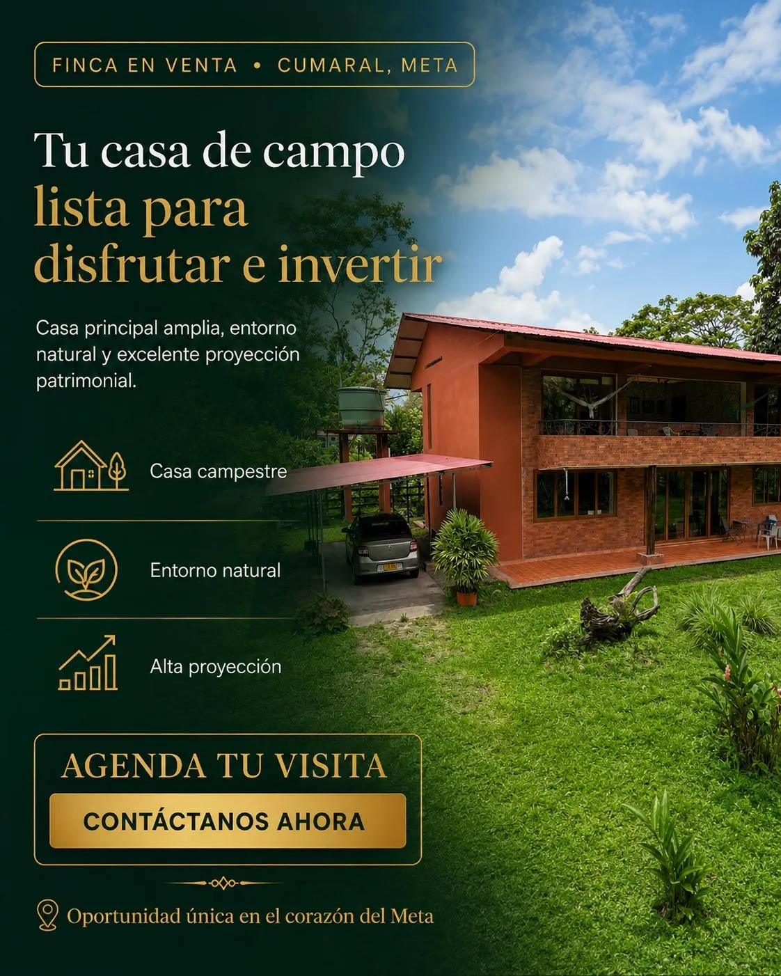 Caminos y exuberante naturaleza en Kaliawirinae, a 25 min de Villavicencio