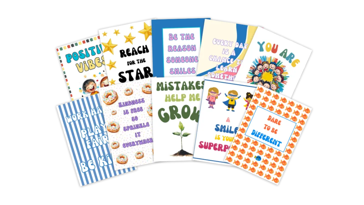 free inspirational classroom posters for kids