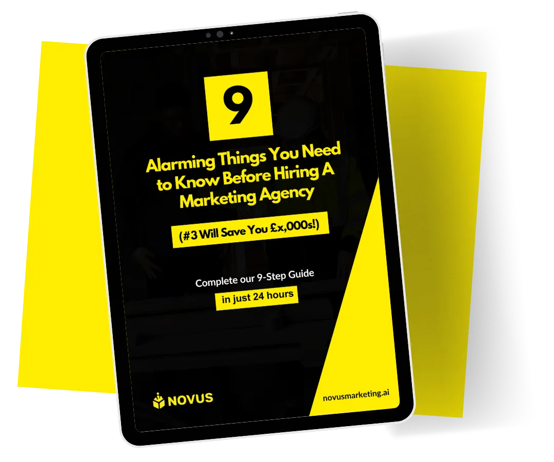 Front cover of our 9 Things You Should Know Before Hiring a Marketing Agency PDF
