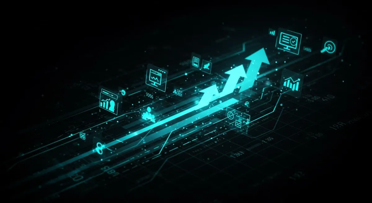 Illustration depicting the enhancement of marketing strategies, showcasing improved engagement and effectiveness through data-driven insights and creative visualizations.