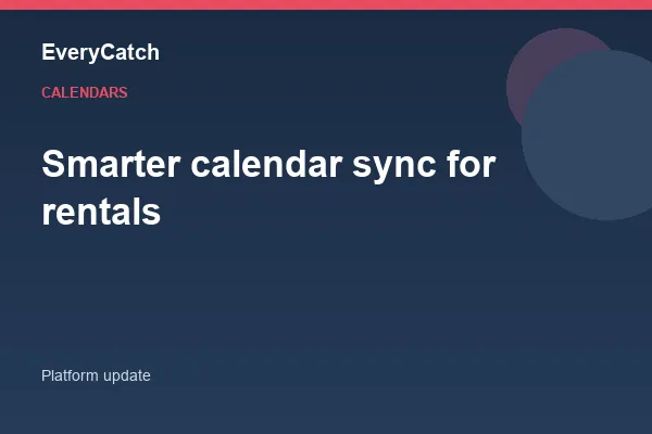 Smarter calendar sync for rentals