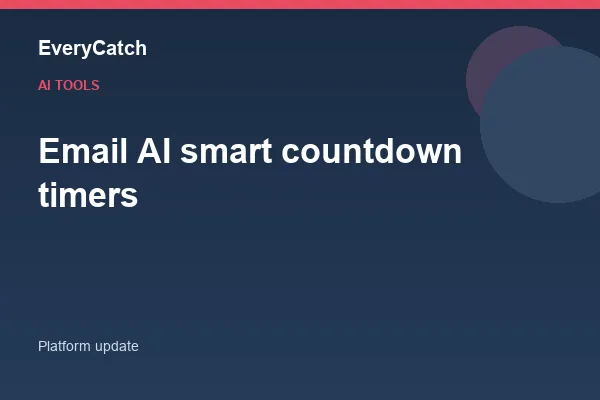 Email AI smart countdown timers