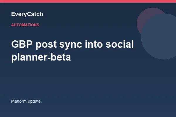 GBP post sync into social planner-beta