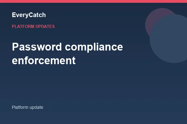 Password compliance enforcement
