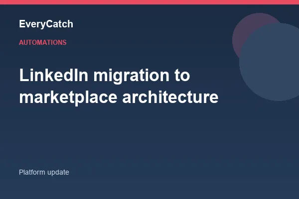 LinkedIn migration to marketplace architecture