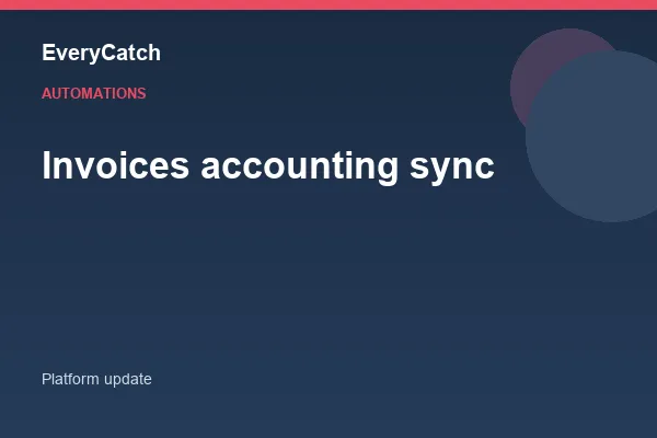 Invoices accounting sync