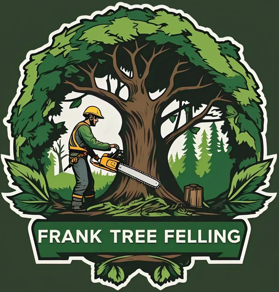 Frank Tree Felling Logo.Expert Tree Felling Services in and around Benoni.