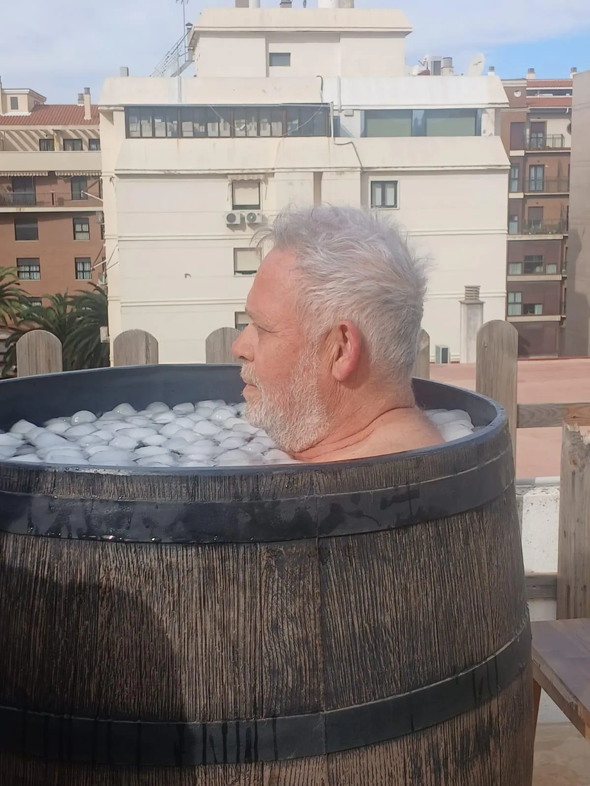 Ice bath Malaga Andalusia