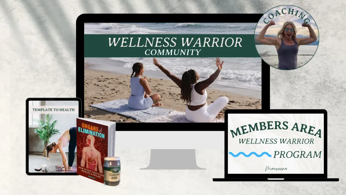 Wellness Warrior Wake-up Program: community, members area, coaching, Template to Health, ebook and cleansing herbs