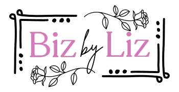 Pink & Black Biz by Liz  Logo 