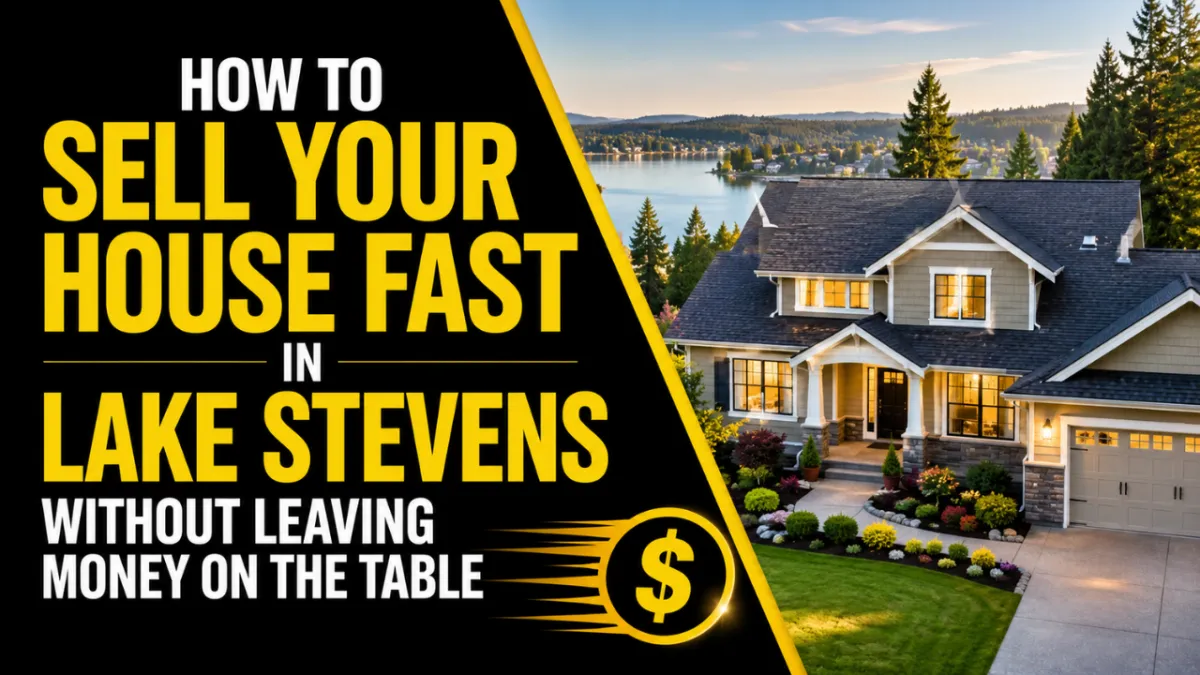 How to Sell Your House Fast in Lake Stevens Without Leaving Money on the Table