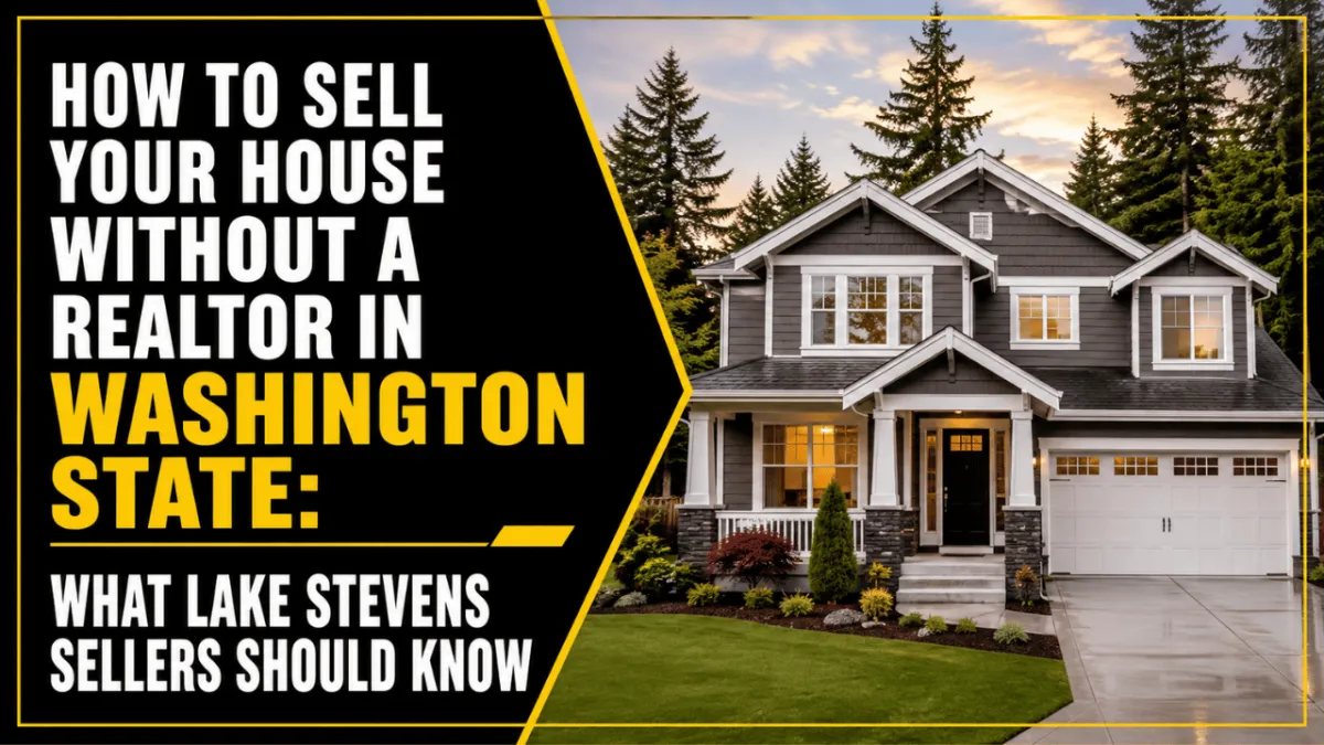 How to Sell Your House Without a Realtor in Washington State: What Lake Stevens Sellers Should Know