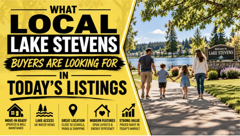 What Local Lake Stevens Buyers Are Looking For in Today’s Listings
