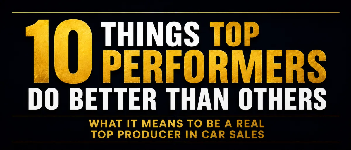 10 Things Top Performers Do Better Than Others