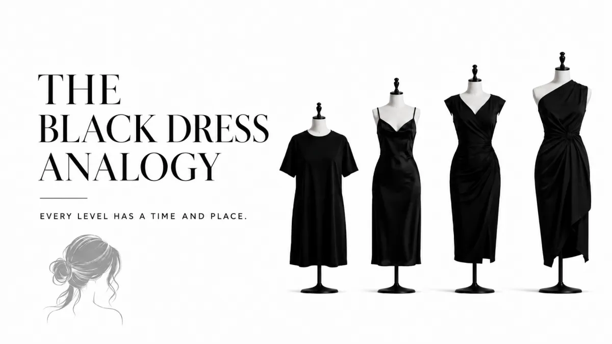 The Black Dress/Suit Principle: Choosing Your Stylist Level at Frenchie's