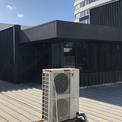 Commercial metal roofing and wall cladding project by Azza Metal Roofing Services in Brisbane