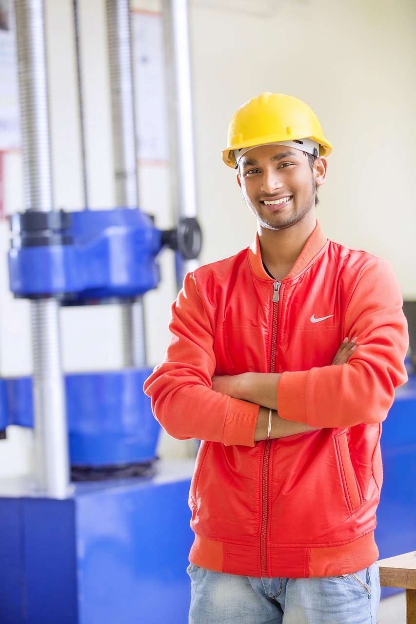 Confident contractor protected by top-rated commercial vehicle insurance from good car insurance companies