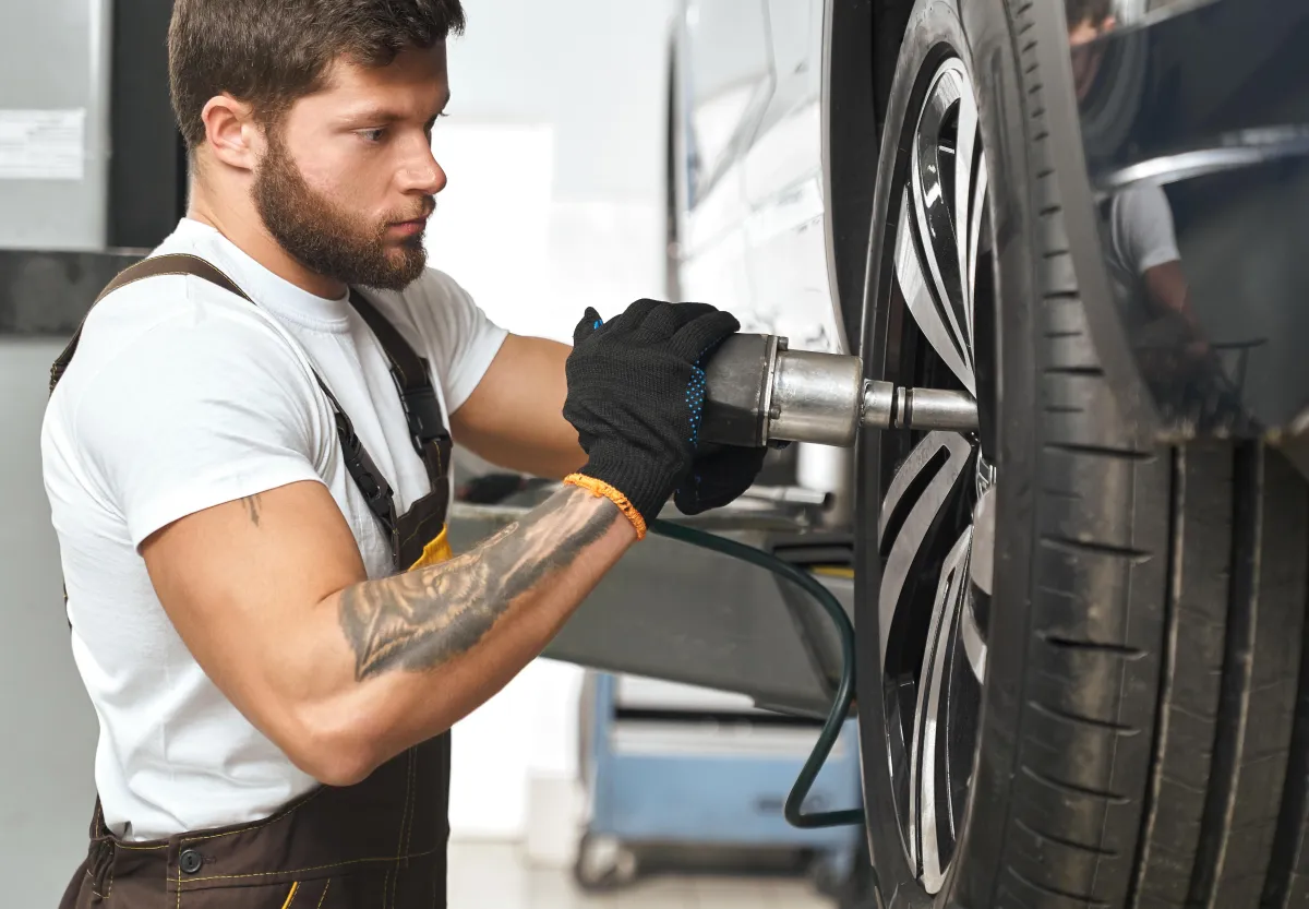 Wheel Rotation and Balancing  in Fast Tire Services Newark Delaware
