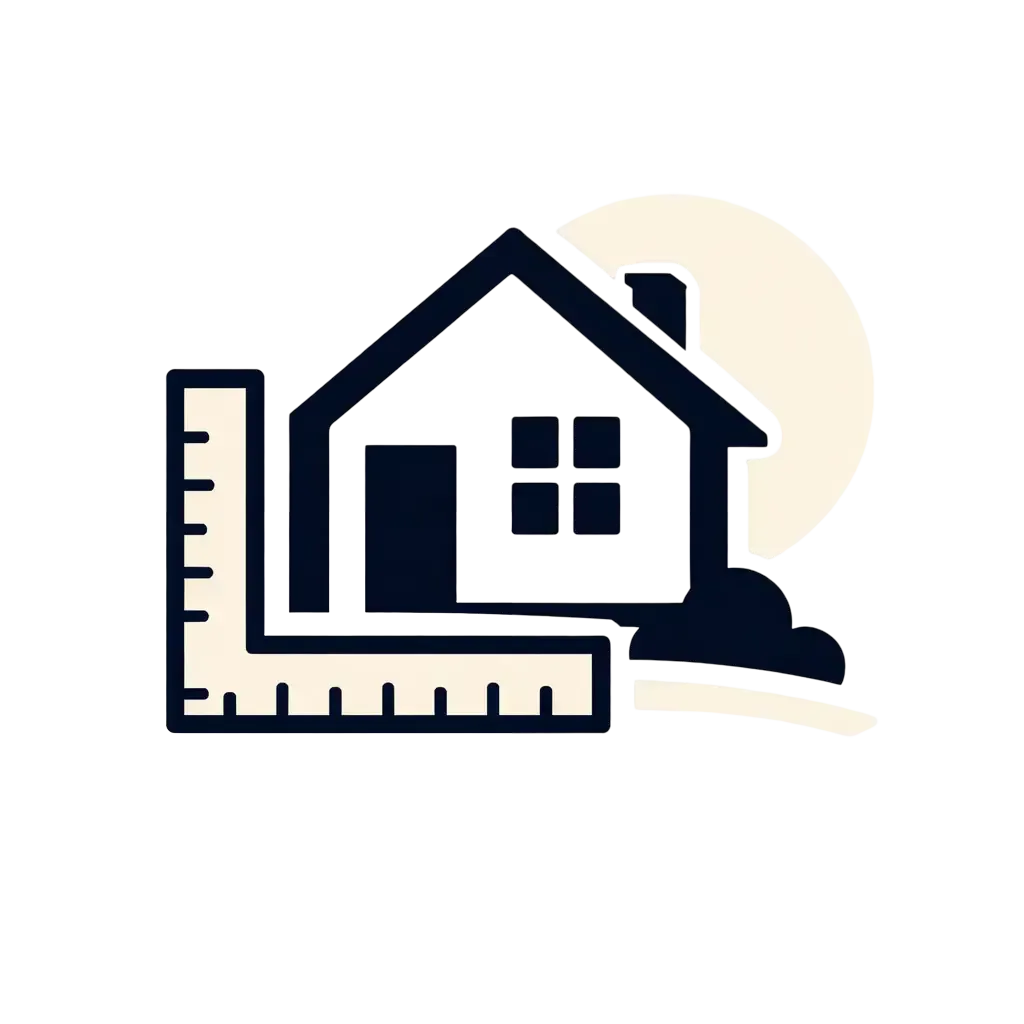 Minimalist navy blue icon representing construction and contractor bookkeeping services offered by Ferrara Bookkeeping and Consulting Las Vegas bookkeeper Ina Ferrara for construction companies and independent contractors