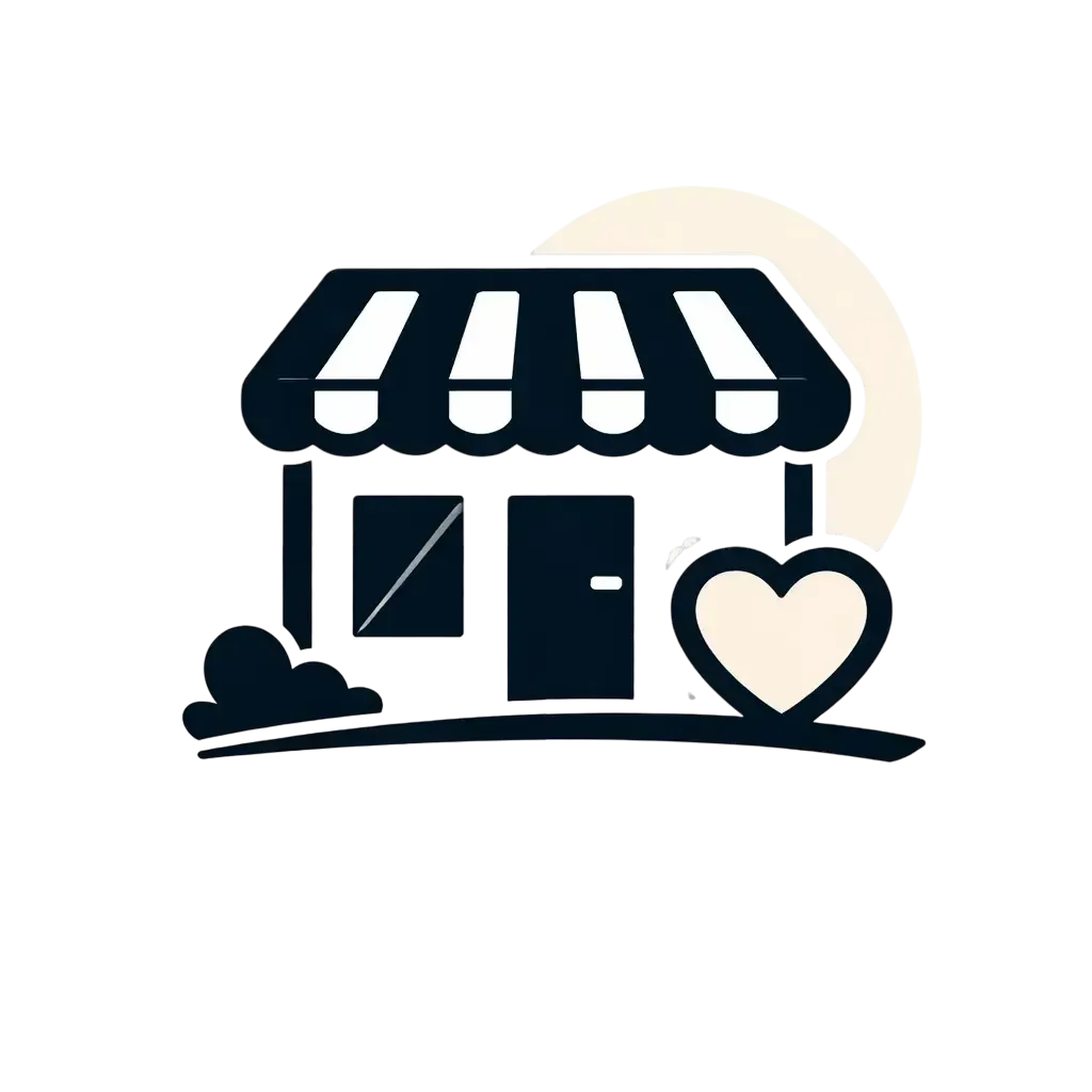 Minimalist navy blue icon representing bookkeeping services for retail businesses and nonprofit organizations from Ferrara Bookkeeping and Consulting Las Vegas bookkeeper Ina Ferrara