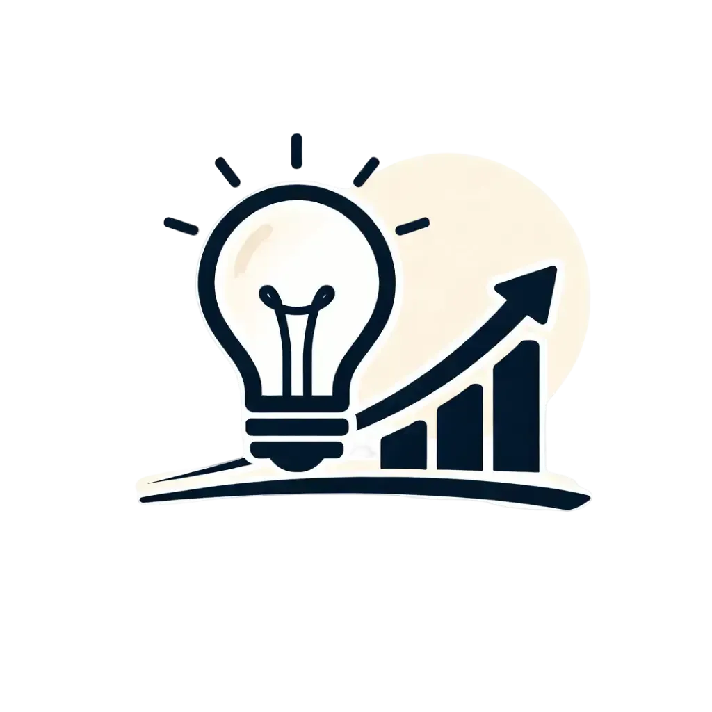 Consulting firm and professional services icon with briefcase and chart symbol representing Ferrara Bookkeeping and Consulting financial services for professionals