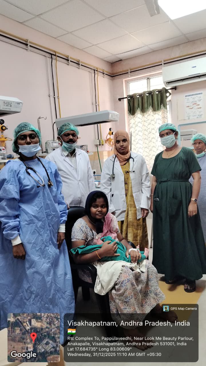 సహజ ప్రసవం ద్వారా 4.8 కేజీల శిశువు జననం