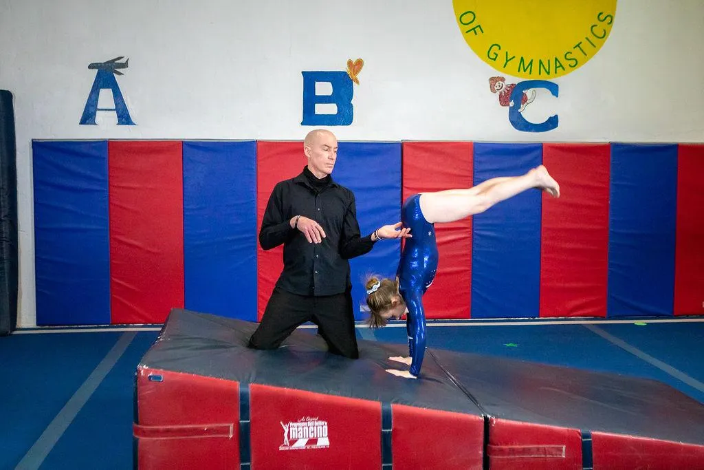 Young Girl on Camp Training with Instructor