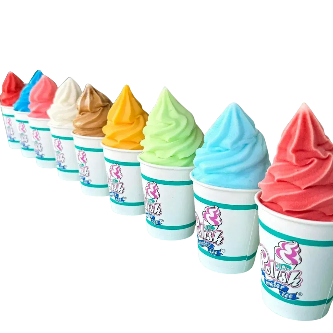 Woman enjoying Polish water ice in the Lehigh Valley