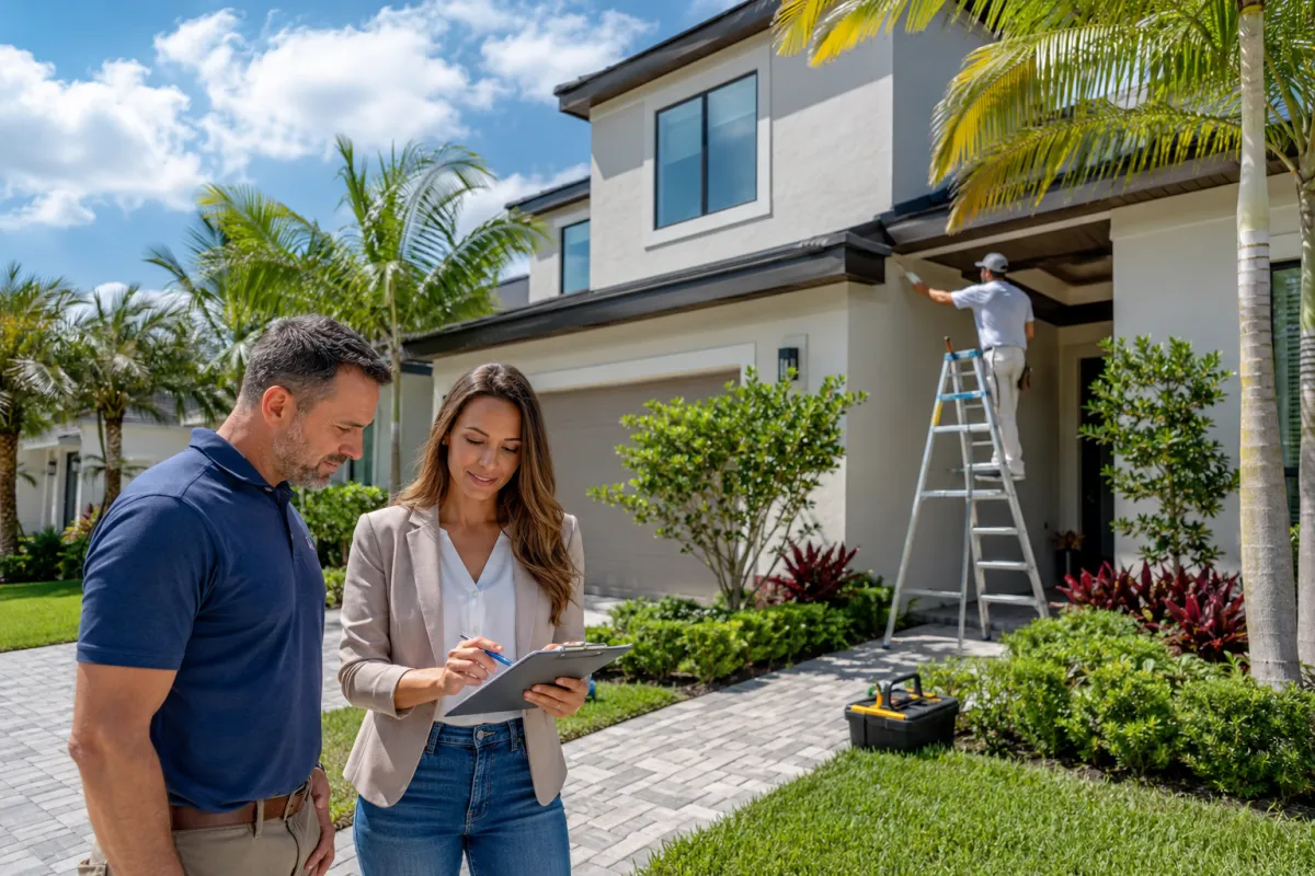 Lake Nona home prepared for sale with updated landscaping and well-maintained exterior