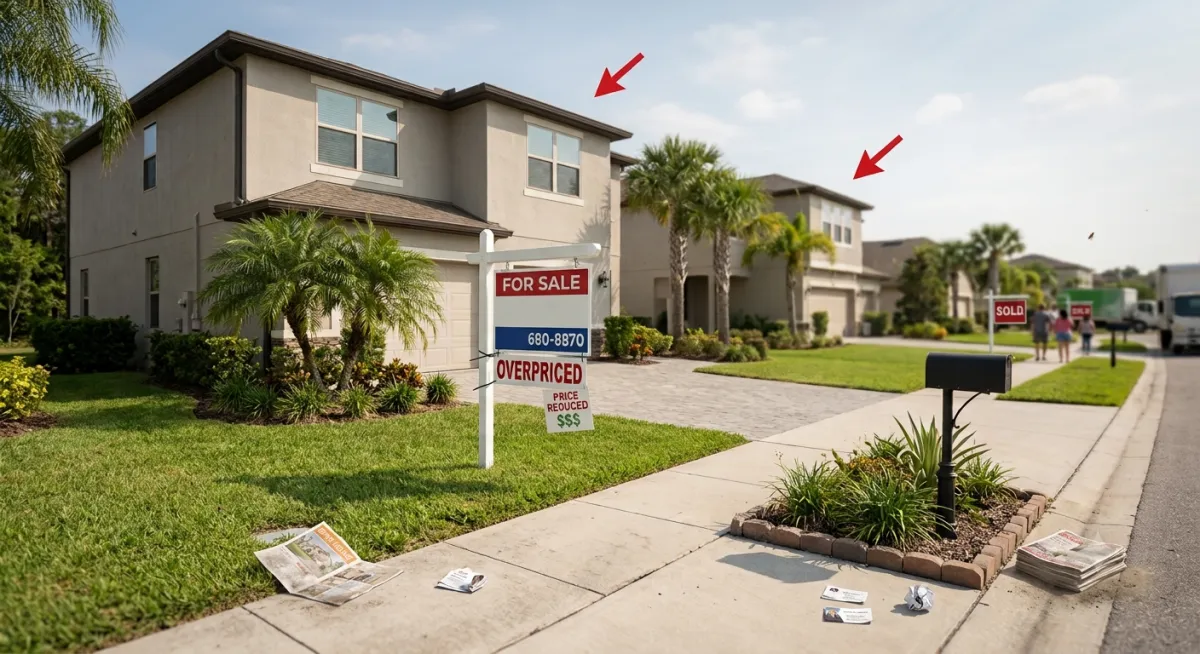 Lake Nona home for sale showing how overpricing can affect a seller’s chances of attracting buyers