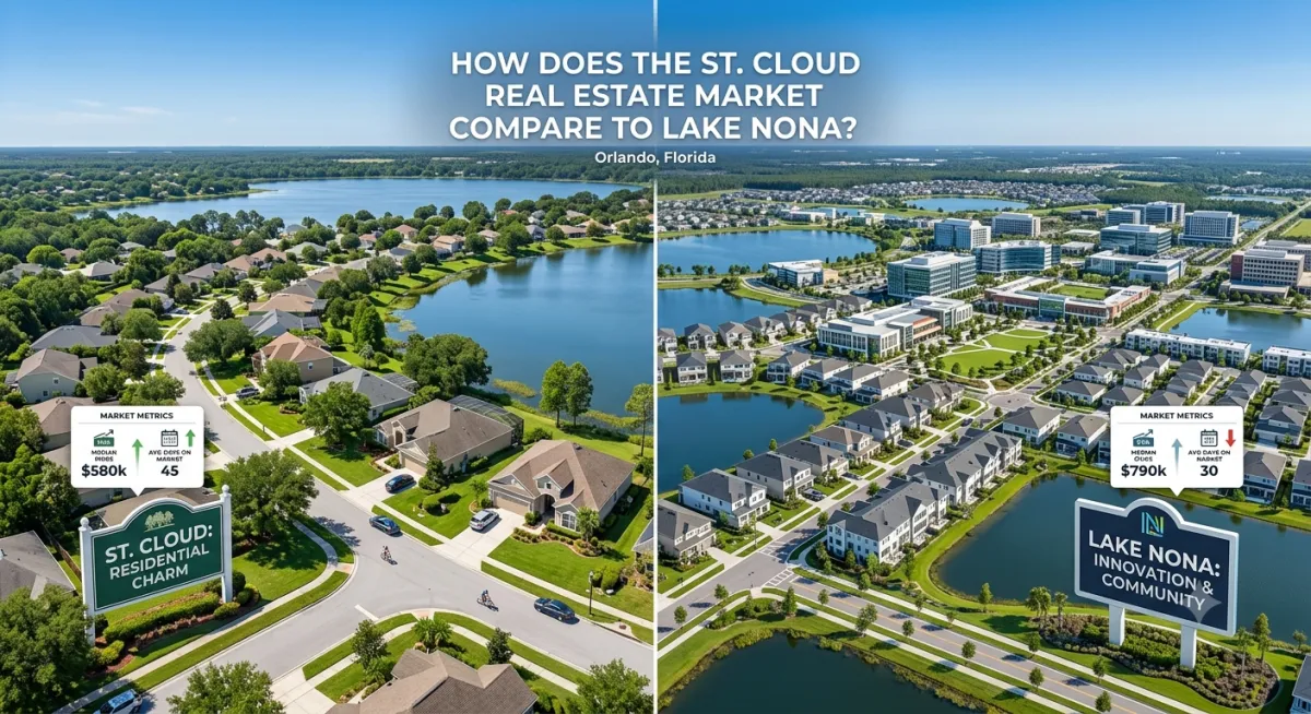 St. Cloud and Lake Nona real estate market comparison data June 2026