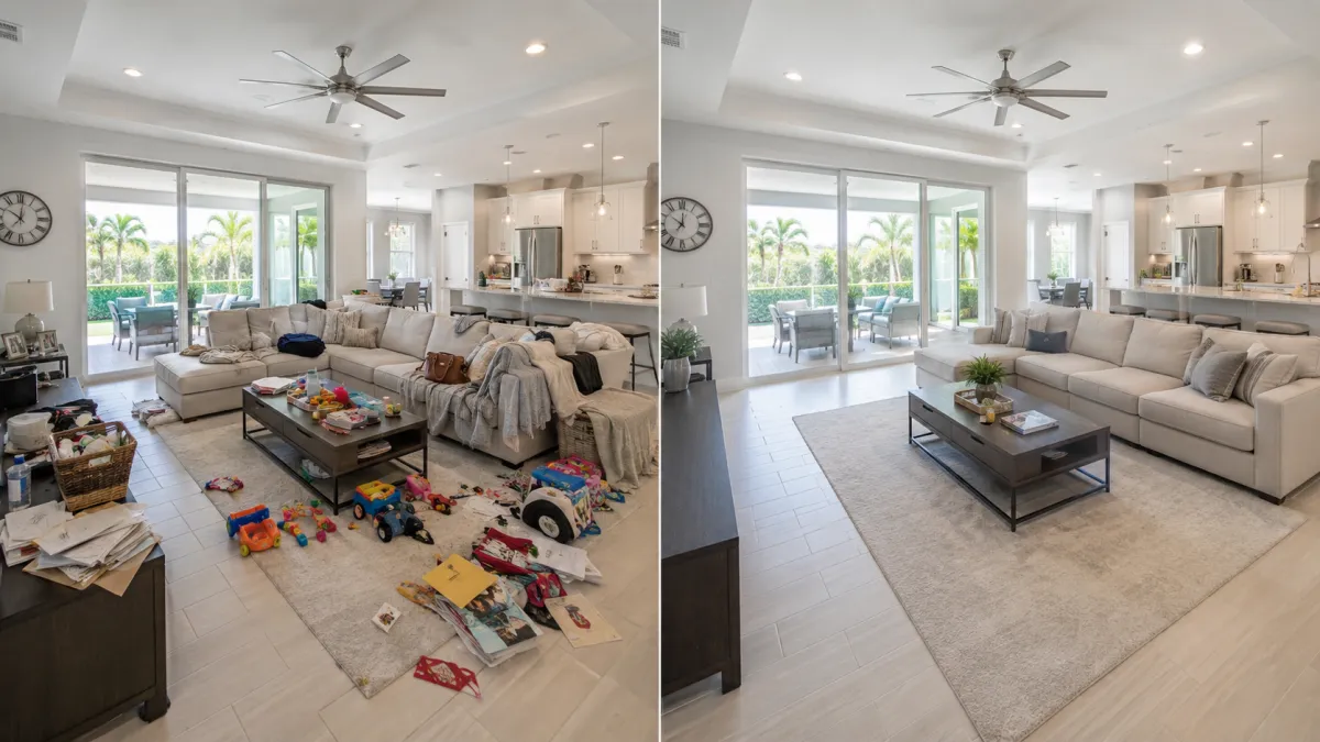Decluttering a home before selling in Lake Nona Florida