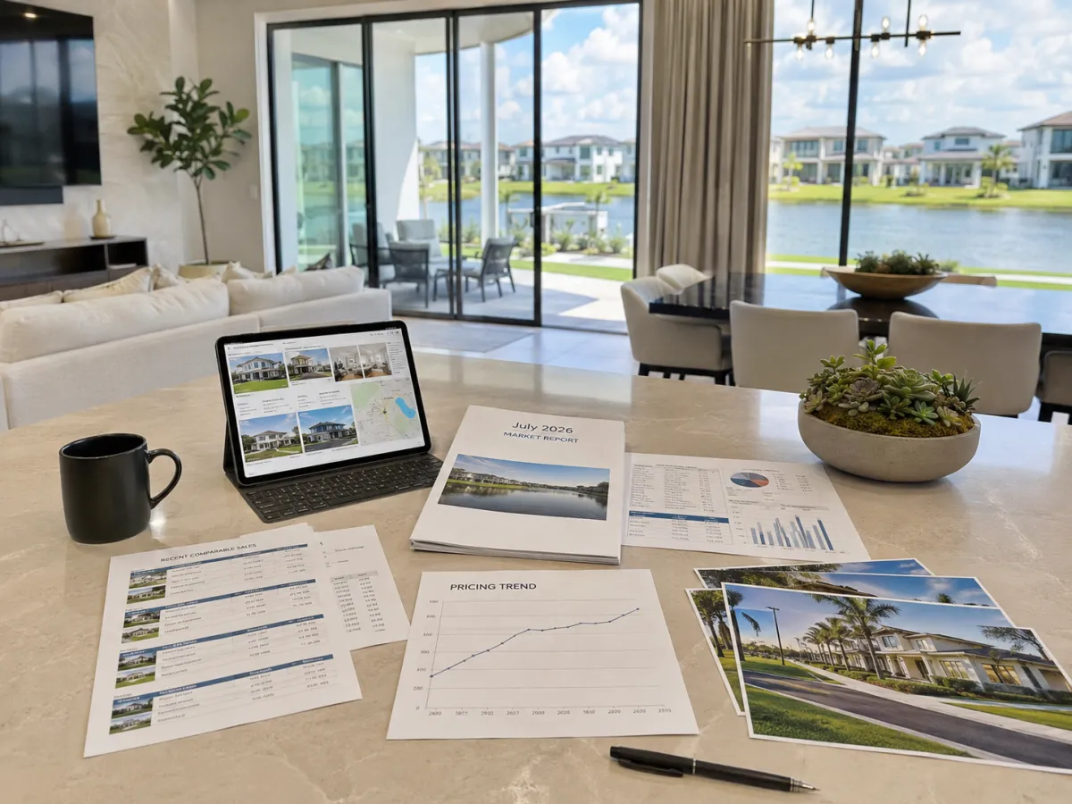 Lake Nona real estate market update July 2026 showing median home prices and market trends